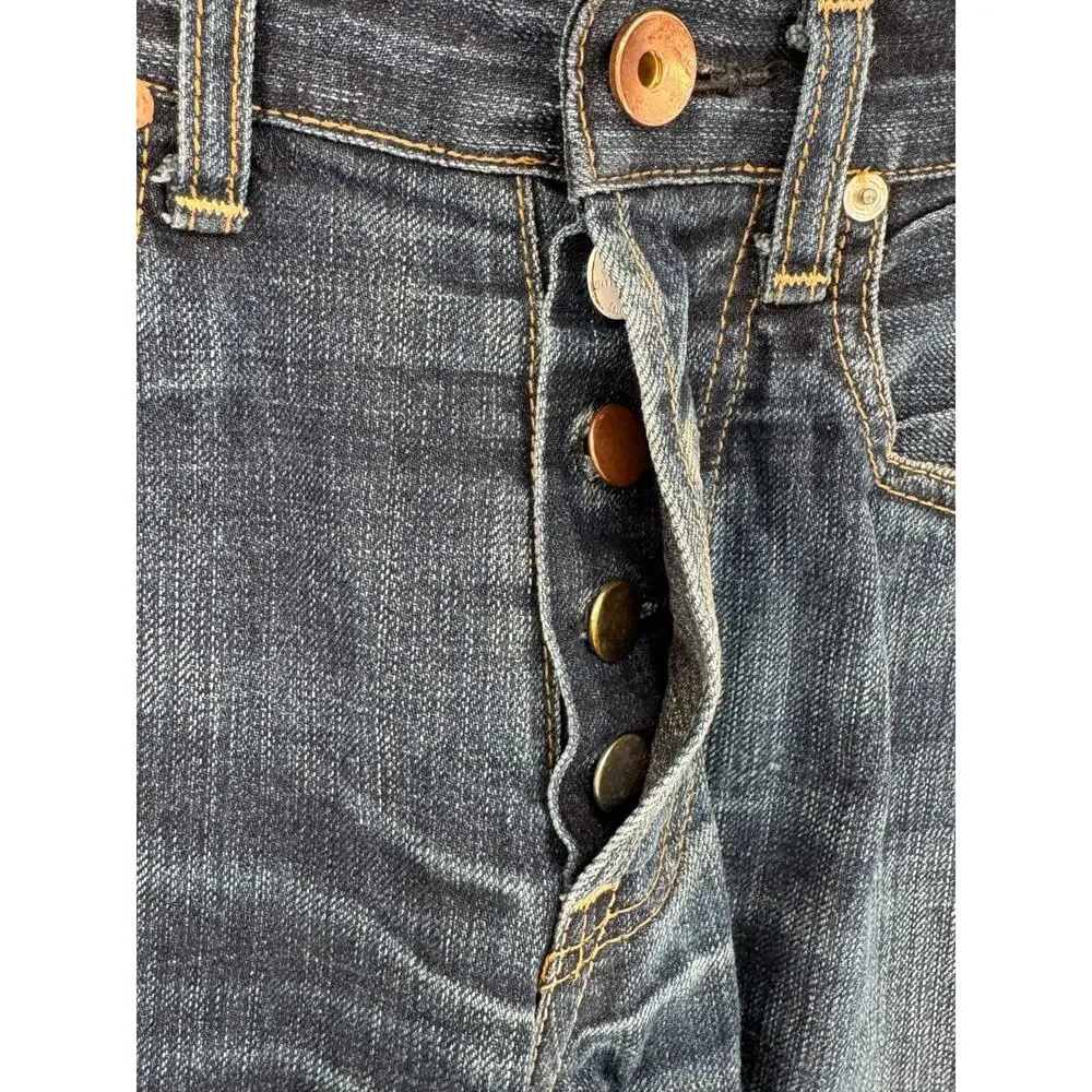 Schaeffer's Garment Hotel Premium Mens Raw Blue Denim Straight Leg Jeans